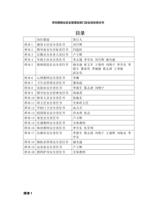 39.学校网格化安全管理各部门安全目标责任书.docx