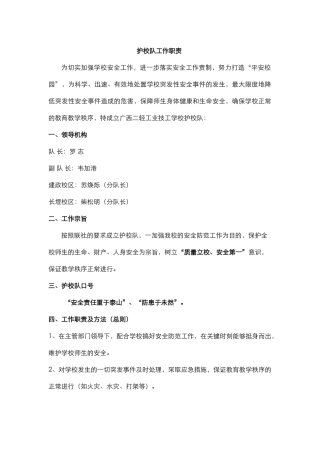 护校队工作职责 .docx