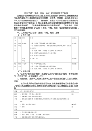 学校“三检”（晨检、午检、晚检）和追踪报告登记制度.docx