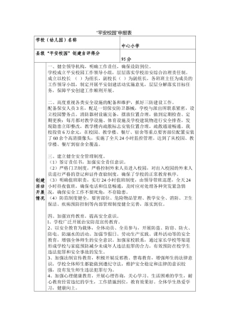 “平安校园”申报表.docx