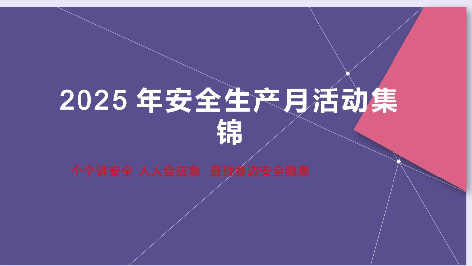 2025年安全生产月活动策划及方案集锦.pptx_第1页