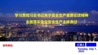 学习贯彻总书记关于安全生产重要论述精神（73页）.pptx