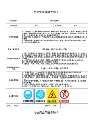 002 建筑施工岗位现场处置方案汇编.doc