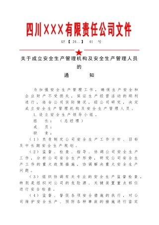 1.关于成立公司安全组织机构的通知.doc