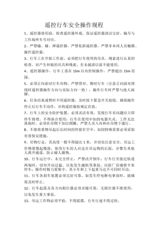 遥控行车安全操作规程.doc