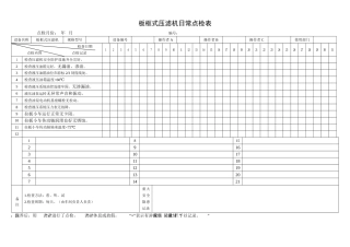 3.板框式压滤机日常点检表.doc