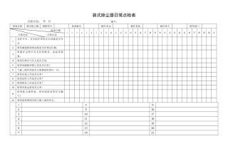 12.袋式除尘器日常点检表.doc