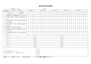 52.送料机日常点检表.doc