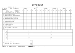 55.氩焊机日常点检表.doc