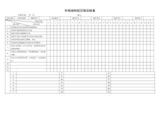 57.叶轮给料机日常点检表.doc