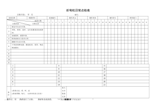 60.折弯机日常点检表.doc
