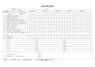 66.钻床日常点检表.doc