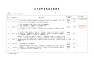 1.综合安全检查表（每季度检查一次）.doc