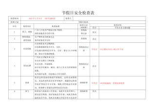 5.节假日安全检查表.doc