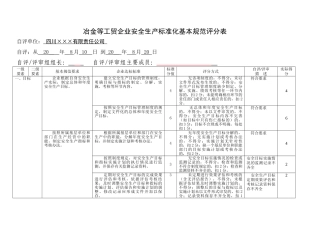 3.公司安全标准化自评评分表.doc