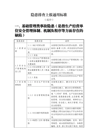 隐患排查上报通用标准.doc