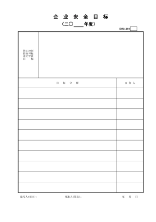 企业安全目标GDAQ1103.xls