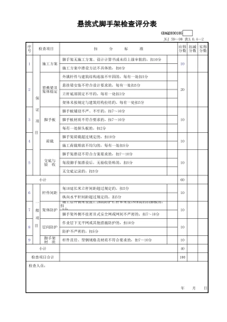 悬挑式脚手架检查评分表GDAQ2030105.xls