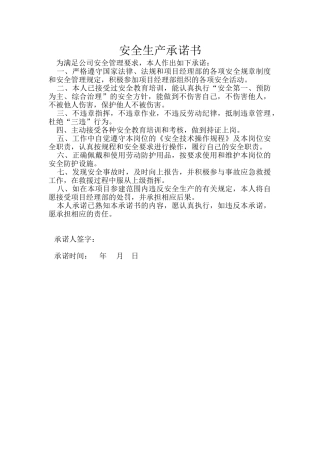 08安全生产承诺书.doc