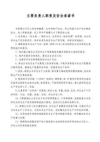 2.2.1-1主要负责人职责安全承诺书.doc