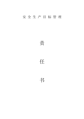塑业公司安全责任书汇编（22页）.doc
