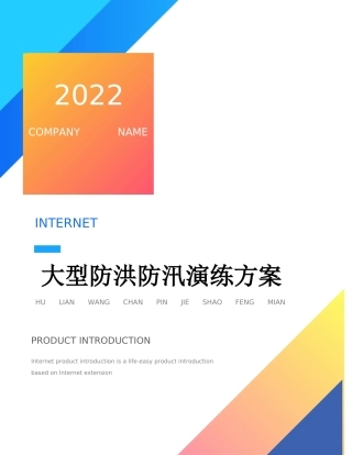 【方案】大型防洪防汛应急演练方案（21页）.docx