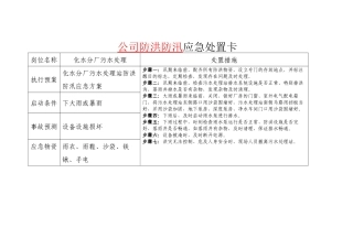 公司防洪防汛应急处置卡.docx