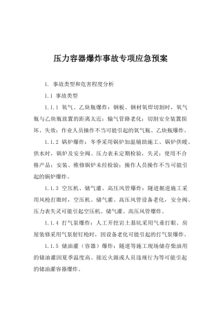 25.压力容器爆炸事故专项应急预案.docx
