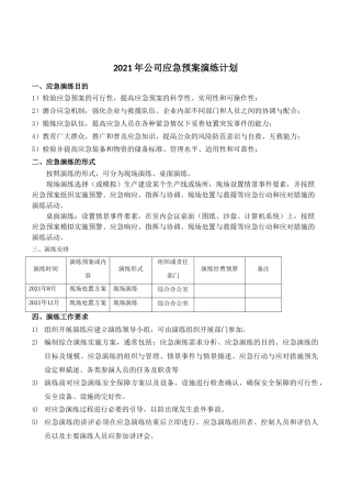 公司应急预案演练计划.doc