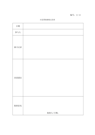 13-13-应急预案演练记录表.doc