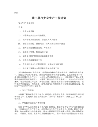 4.施工单位安全生产工作计划.doc