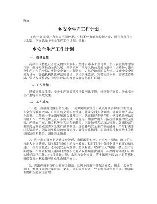 11.乡安全生产工作计划.doc