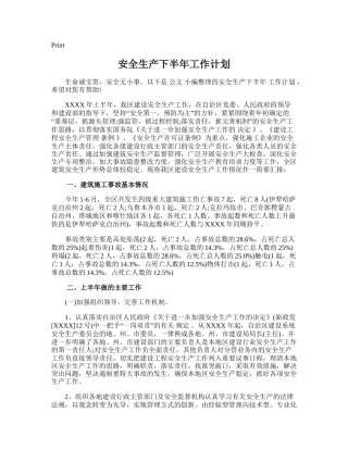 29.安全生产下半年工作计划.doc