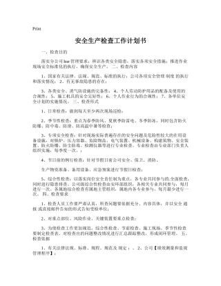220.安全生产检查工作计划书.doc