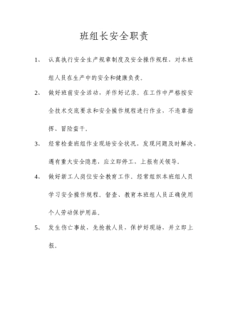 班组长安全职责（8）.doc