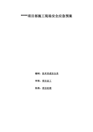 施工现场安全应急预案(范例).docx