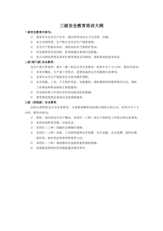 5-三级安全教育培训大纲.doc