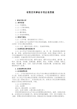16 公司有限空间事故专项应急预案.docx