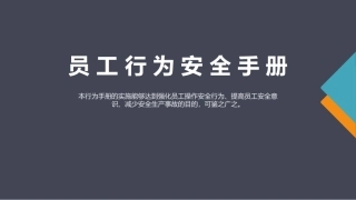 《十不准十不干员工行为安全手册》直接打印人手一份！.pptx