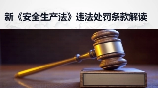 7.处罚解读，新版《安全生产法》及《刑法》关于安全生产的38条处罚红线.pptx
