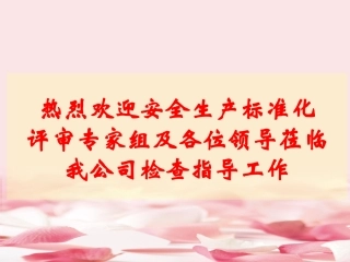 39.安全生产标准化创建工作汇报材料.ppt