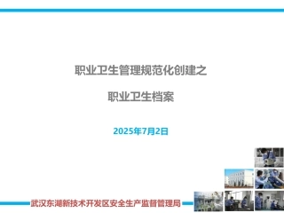 25职业卫生档案.ppt