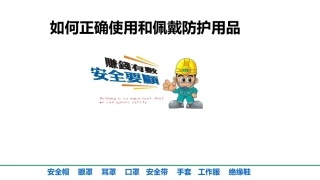 34.如何正确使用和佩戴劳动防护用品.ppt