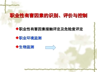121.职业性有害因素的识别、评价与控制.ppt