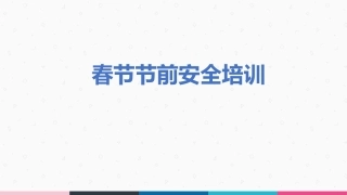 72.虎年春节安全培训.ppt