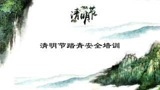 84.清明节踏青安全培训.pptx