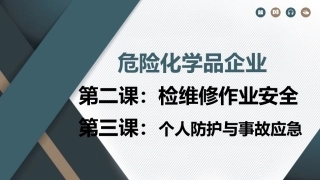 43 危险化学品企业之检修作业及个人防护、事故应急.pptx