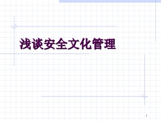 29.浅谈安全文化管理.ppt