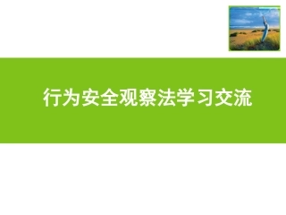 73.行为安全观察法学习交流.ppt