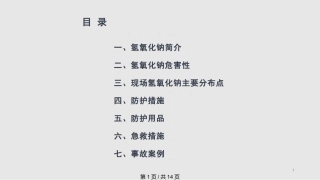 氢氧化钠安全知识培训.pptx